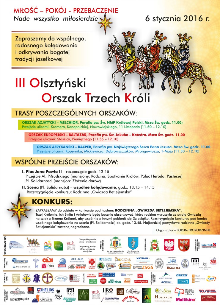 Orszak Trzech Króli - Olsztyn 2016